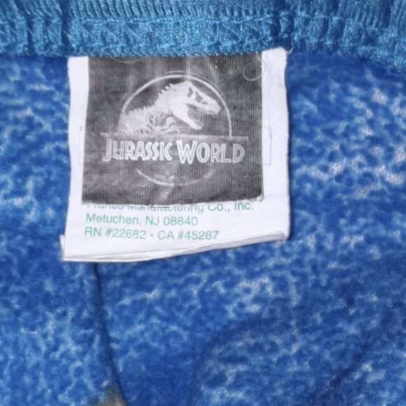 2021 Jurassic World T-Rex Triceratops Dinosaur Throw Blanket 45” X 32” - Picture 3 of 3